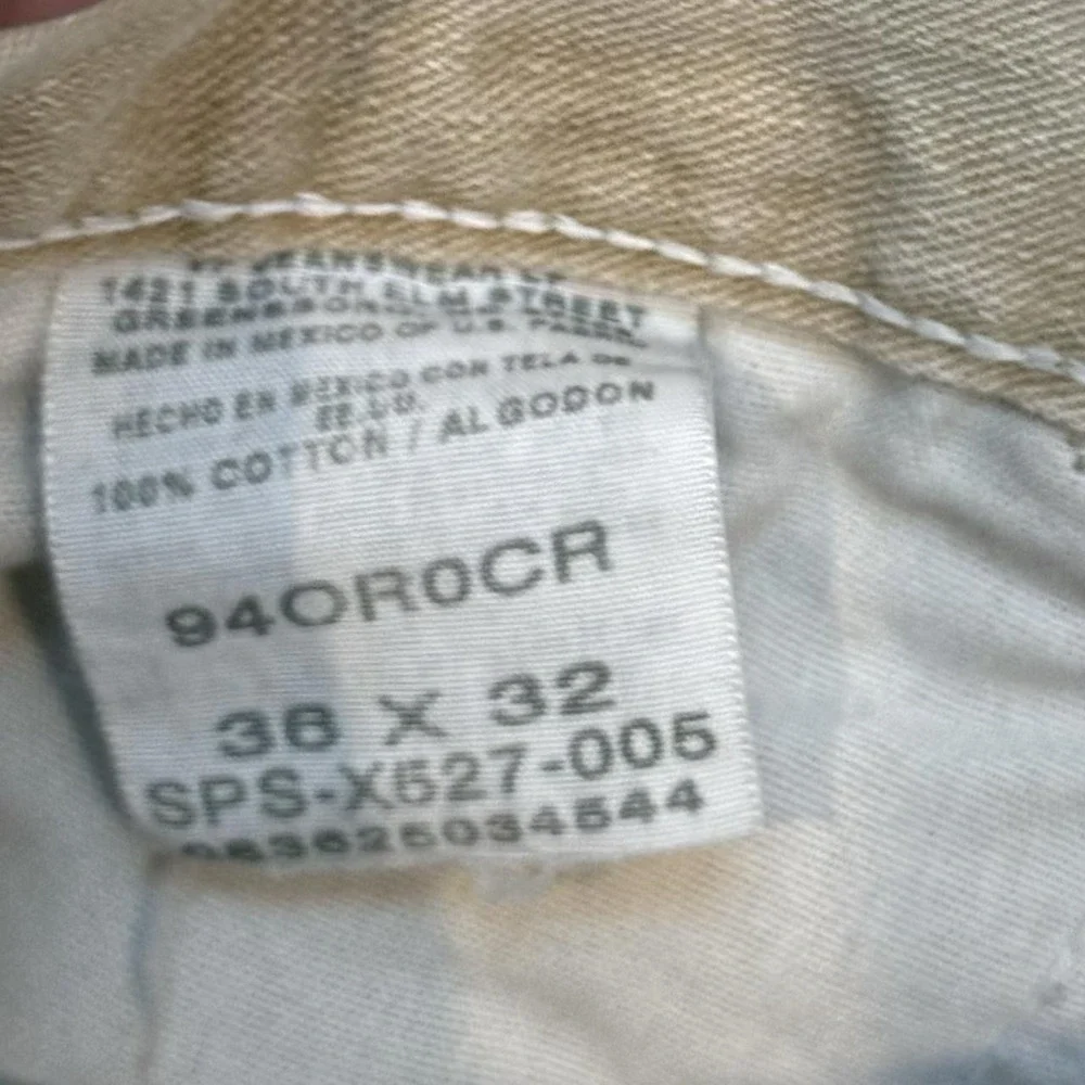 Vintage Wrangler Faded Distressed Canvas Carpenter Pants Mens 35x31.5 Skater Y2K